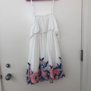 Flower Off the Shoulder Dress